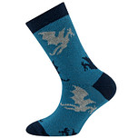 Kindersok Ewers - Staalblauw met Draken Grijs/Donkerblauw