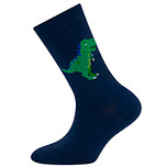Sokken Ewers Kindermaat - Donkerblauw met T-Rex Dinosaurus Groen