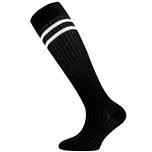 Kniekous Ewers Kindermaat - Zwart met Rib en Witte Strepen