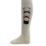 Maillot Ewers Kindermaat - Cremekleurig met Poezenhoofden