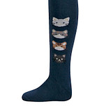 Maillot Ewers Kindermaat - Donkerblauw met Poezenhoofden 