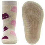 Antislipsok Ewers Poezenhoofden Roze & Pruimpaars - Ecru/Beige