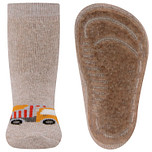 Antislipsok Ewers - Beige-Zandkleur met Vrachtauto / Kiepwagen