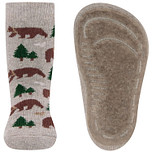 Antislipsokken Ewers Volwassenen - Beige met Beren en Bomen - Siliconenzool