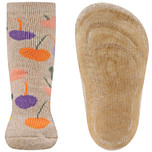Antislipsokken Ewers Kindermaat - Beige met Kersen Paars/Oranje/Roze/Groen - Siliconenzool