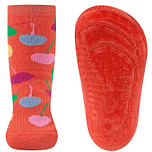 Antislipsokken Ewers Kindermaat - Oranje met Kersen Blauw/Roze/Groen/Geel - Siliconenzool