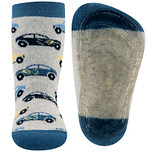 Antislipsokken Lichtgrijs met Raceauto's