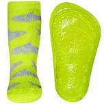 Antislipsok fluoriserend geel/groen met haaien