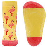 Antislipsok Ewers - Roze Flamingo's - Geel & Roze