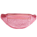 Heuptas - Lichtroze Glitters - 100% Leer - Premium Kwaliteit - Verstelbare Band - 30x14cm