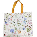Shopper Boodschappentas Diverse Wilde Bloemen met Bijen - The Nectar Meadows - Originele Licentie - Duurzaam Herbruikbaar - 40x17x33cm