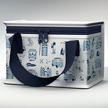 Koeltas/Lunchtas VW Volkswagen T1 Bus Explore More Beach Life Blauw - Originele Licentie - Duurzaam Herbruikbaar RPET - 16x20x13cm