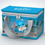 Koeltas/Lunchtas VW Volkswagen T1 Bus The Waves Are Calling Blauw - Originele Licentie - Duurzaam Herbruikbaar RPET - 16x20x13cm