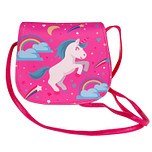 Schoudertasje eenhoorn Fuchsia - 14x16x7cm