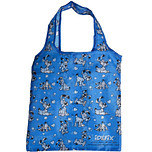 Opvouwbare Boodschappentas - Idefix Blauw - Originele Licentie - Asterix/Dogmatix - 55x37x0,1cm(Tas)/7x8x2cm(Zak)