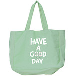 Grote tas - Have A Good Day - Biologisch Katoen - 48x14x42cm
