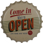 Bierdop/kroonkurk open