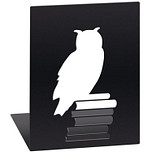 Boekensteun Uil - Metaal - Set van 2 - 12,5x16x16cm
