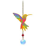 Suncatcher/Zonvanger/Zonnevanger - Kolibrie Regenboog - Crystal Dreams - Handgemaakt - 20mm Kristal - L20cm