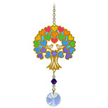 Suncatcher/Zonvanger/Zonnevanger - Levensboom Regenboog - Crystal Dreams - Handgemaakt - 20mm Kristal - L20cm