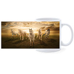 Beker - Paarden Appaloosa als Groep Sunset