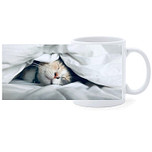 Beker - Poes Slapend onder Laken