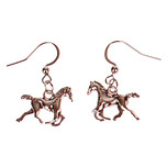Oorbellen Zilverkleurig - Hangertjes Paardje Galop Zilverkleurig 1,5cm