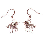 Oorbellen Zilverkleurig - Hangertjes Eenhoorn Zilverkleurig 1,5cm 