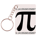 Sleutelhanger 6x4cm - PI - Teken en String- Wiskunde