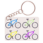 Sleutelhanger 6x4cm - Mountainbikes in Diverse kleuren