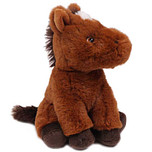 Superzachte Eco Knuffel met geborduurde oogjes - Paard zittend 20 cm