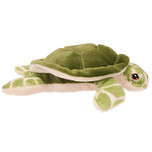 Superzachte Eco Knuffel met geborduurde oogjes - Schildpad groen 25 cm