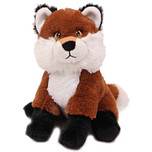 Superzachte Eco Knuffel met geborduurde oogjes - Vos 20 cm