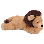 Superzachte Eco Knuffel met geborduurde oogjes - Leeuw liggend 23 cm