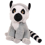 Superzachte Eco Knuffel met geborduurde oogjes - Katta/Ringstaart Maki 20 cm