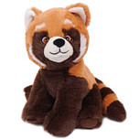 Superzachte Eco Knuffel met geborduurde oogjes - Rode Panda 20 cm