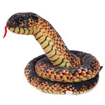 Knuffel Slang Oranje/Bruin - 120 cm