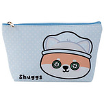 Toilettas Makeup Tas Shuggs de Shiba Inu Middelgroot PVC - Blauw - 14x23x5cm (HxBxD)