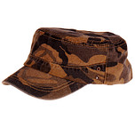 Veldpet Vintagelook Camouflage Bruin 