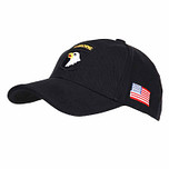 Baseballcap Airborne zwart