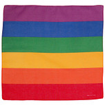 Bandana / Doek - Regenboogkleuren - Katoen - 50x50cm