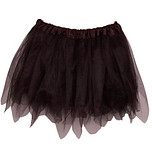 Tutu voor kinderen organza effen zwart