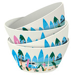 Set Picknick/Camping Schaaltjes RPET - Volkswagen T1 Camper Wave are Calling - 4 stuks - 6,5x14,5cm