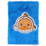 Pluche Notitieboekje A5 gelinieerd - Clownsvis, Nemo met glitters