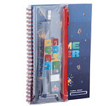 Notitieboek A5 gelinieerd met 6-delig schrijfsetje - Game Over