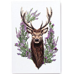 Notitieboekje - Wild Stag Hert - A5 Gelineerd - 100% Gerecycled Papier/Karton Gelijmde Rug - Dikte 7mm