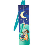 Boekenlegger Kind - Lezende Hond - Elastieken Band - 4,7x17,5cm