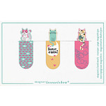 Magnetische Boekenlegger - Set van 3 - Kat en Vissen/Love Cats/Kat en Wol - 2,1x5,5cm