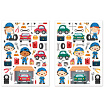 Stickers - Garage Monteur/Onderdelen/Gereedschappen - Scrapbook Hobby DIY - 2 Stickervellen a- 0.7-6.2cm - 78 Stuks