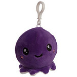 Sleutelhanger - Tashanger Pluche Octopus - Paars - 7,5cm